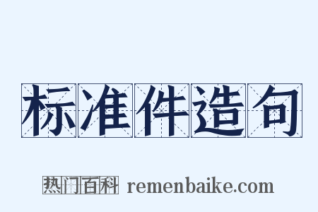 标准件造句是什么意思的图片